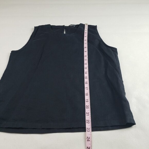 Quince 100% Linen Sleeveless Tank Top Womens Small Black Lagenlook Europe Shirt - Picture 8 of 9